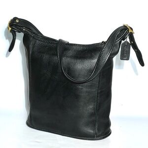 Vint coach 1960 made in USA black legacy slim duffle sac shoulder bag purse